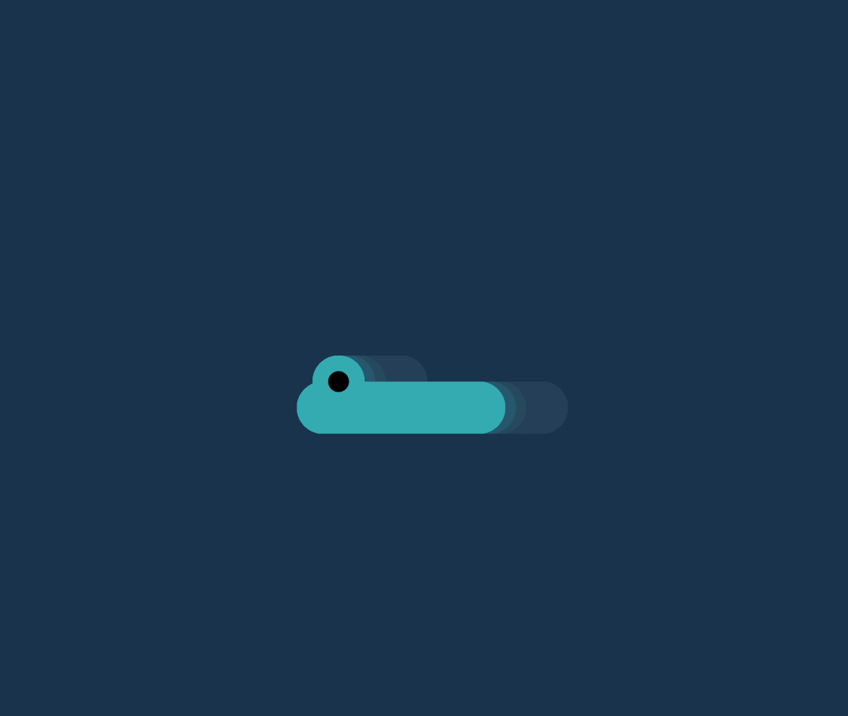 Iteration on code provided in class, formed a shape inspired by the 'Snake' video game